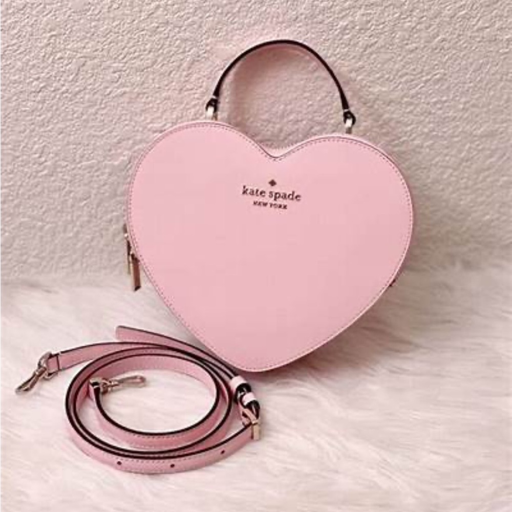 Limited Kate Spade New York Love Shack Heart Crossbody in Pink
